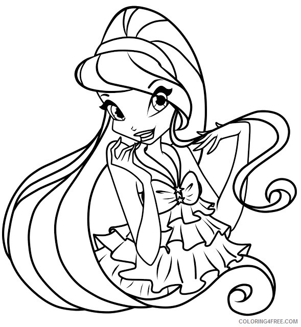 winx club coloring pages stella Coloring4free