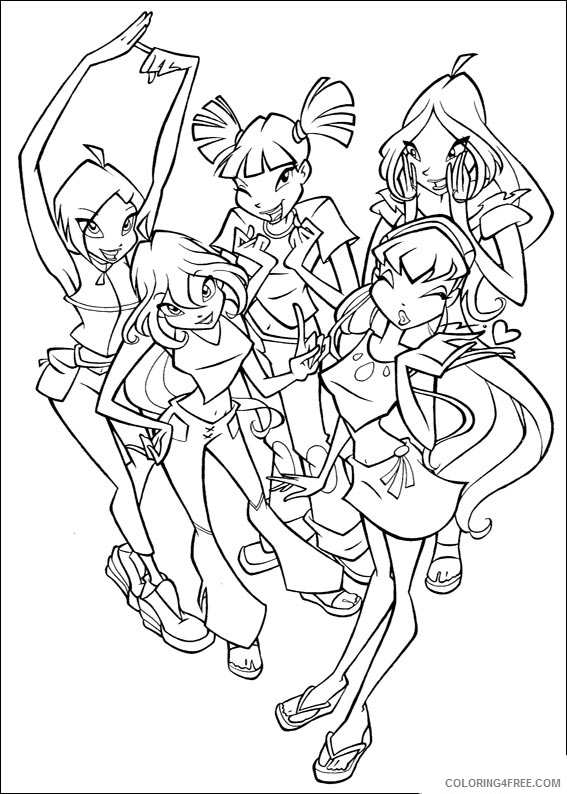 winx club coloring pages to print Coloring4free