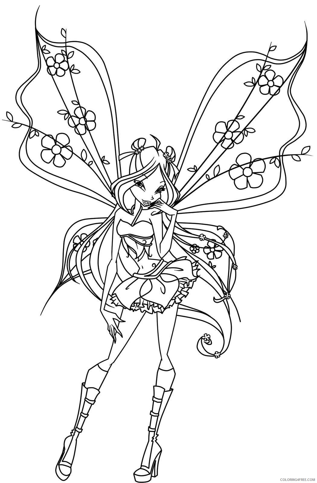 winx club enchantix coloring pages Coloring4free