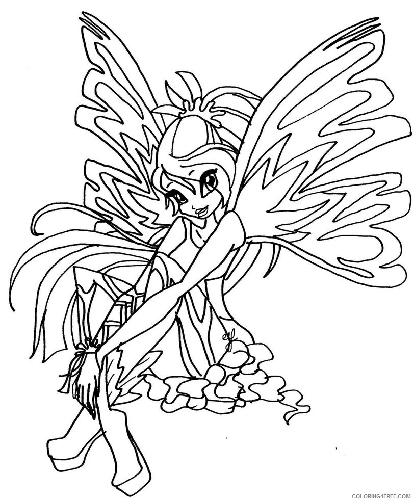 winx club sirenix coloring pages Coloring4free