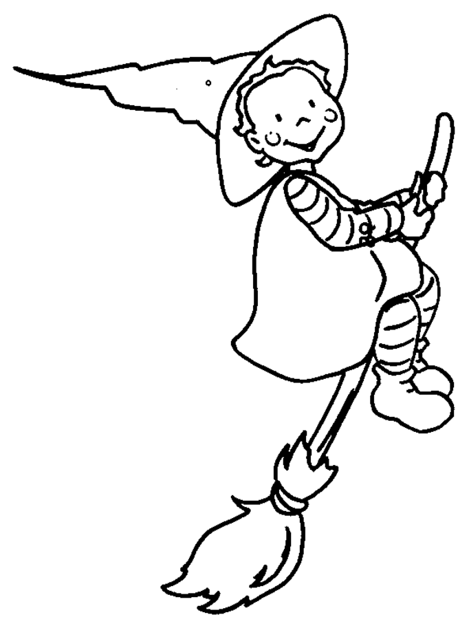 witch coloring pages cartoon Coloring4free