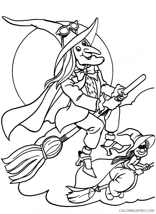 witch coloring pages to print Coloring4free
