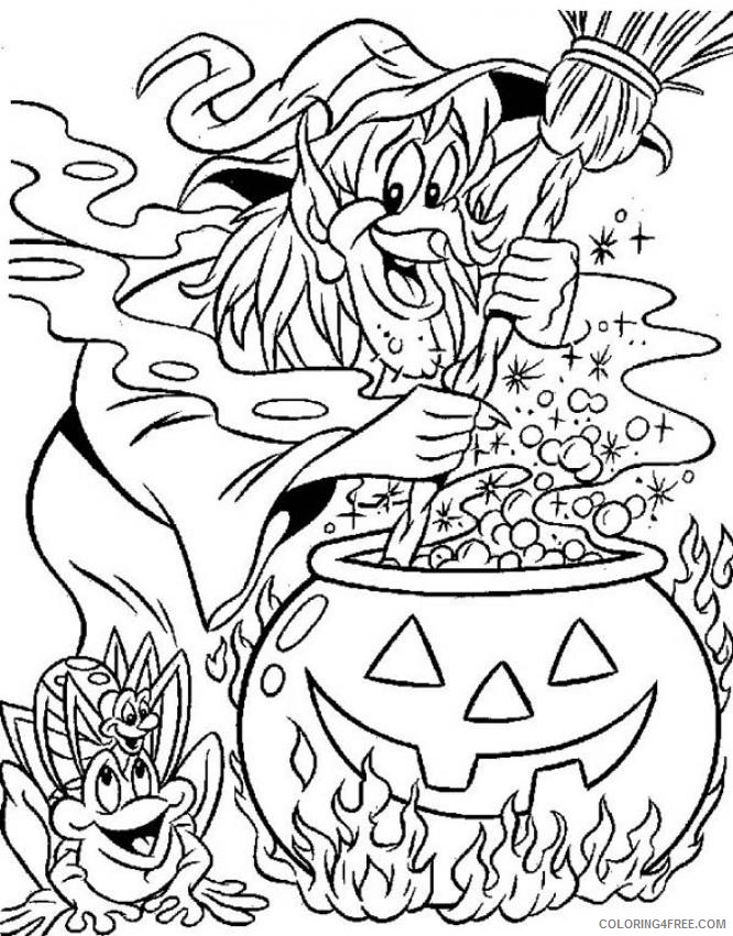 witch coloring pages witchs brew Coloring4free