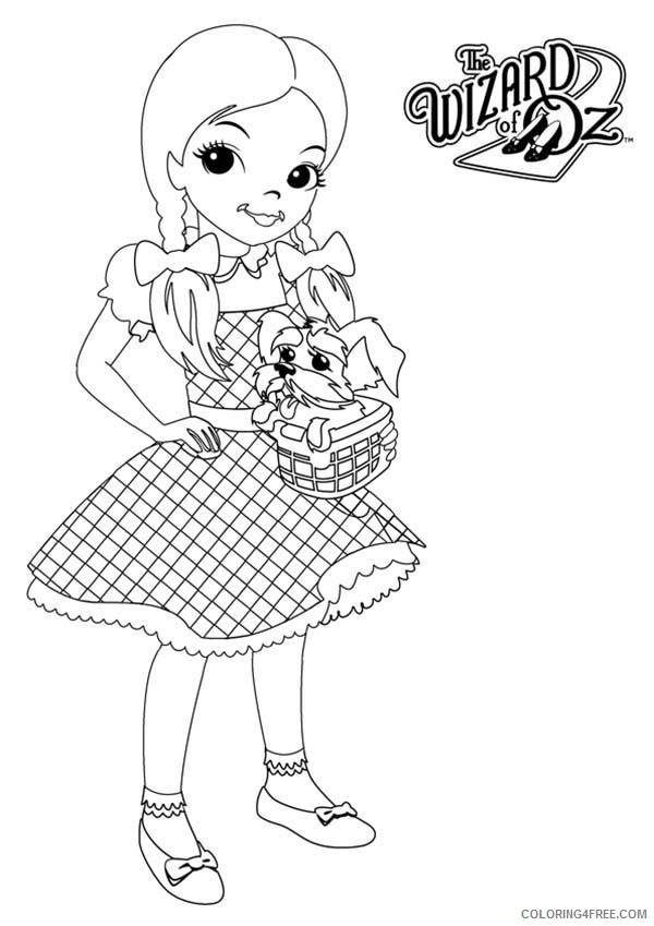 wizard of oz coloring pages dorothy gale Coloring4free