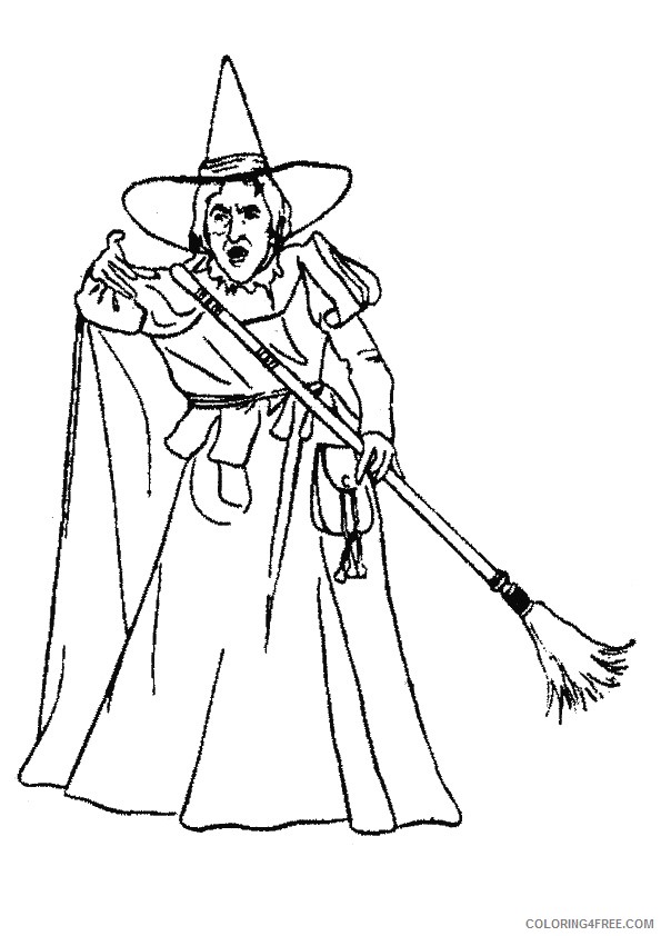 wizard of oz coloring pages wicked witch of the west Coloring4free
