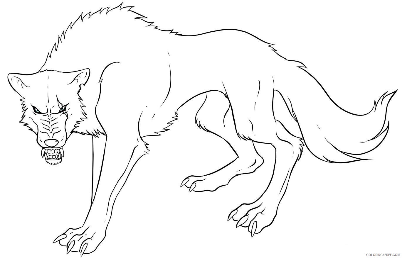wolf coloring pages printable Coloring4free