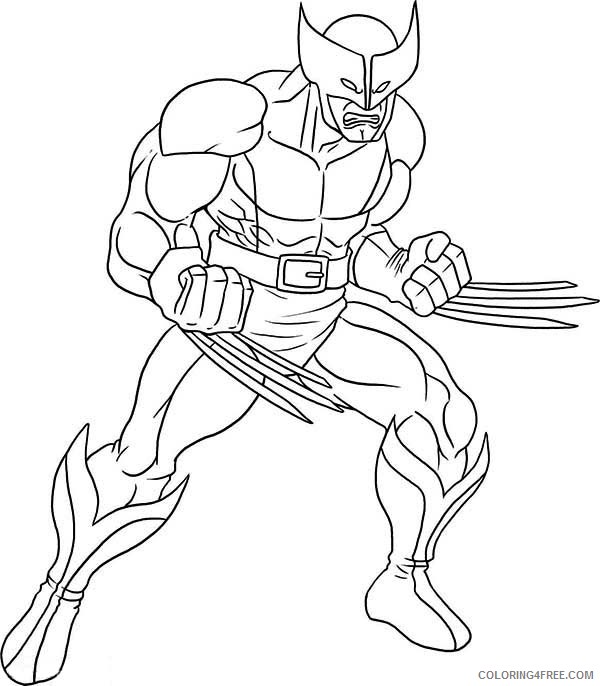 wolverine coloring pages printable Coloring4free