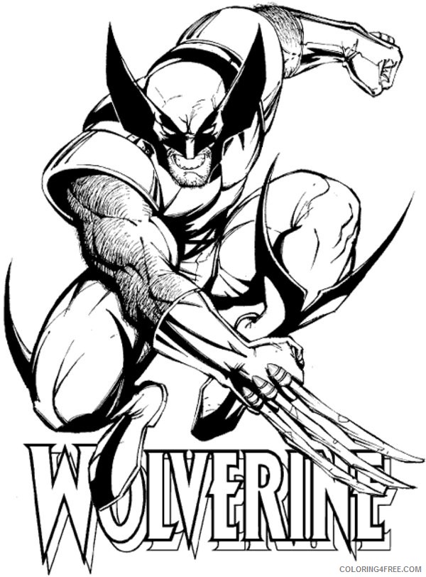 wolverine coloring pages to print Coloring4free