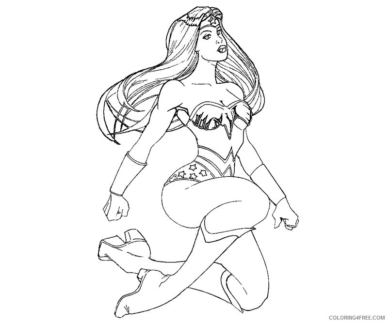 wonder woman coloring pages for girls Coloring4free