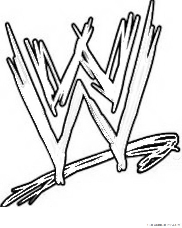 wwe coloring pages logo Coloring4free