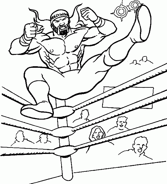 wwe coloring pages printable Coloring4free