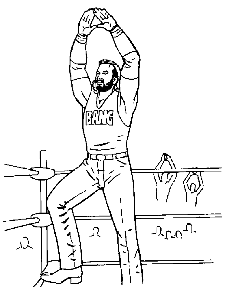 wwe coloring pages to print Coloring4free