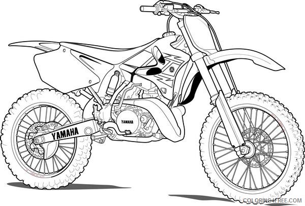 yamaha dirt bike coloring pages Coloring4free