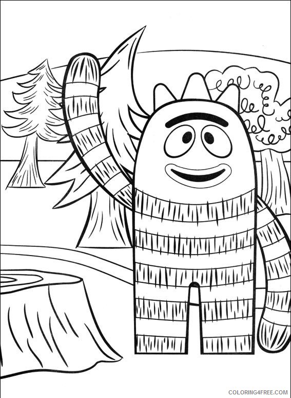 yo gabba gabba brobee coloring pages Coloring4free