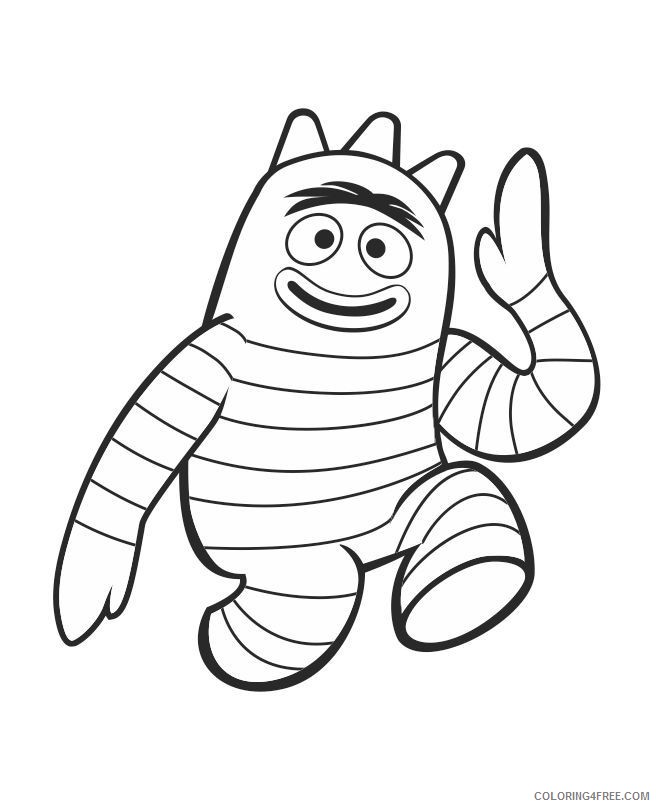 yo gabba gabba coloring pages brobee Coloring4free