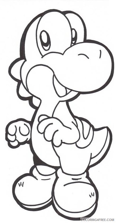 yoshi coloring pages baby Coloring4free