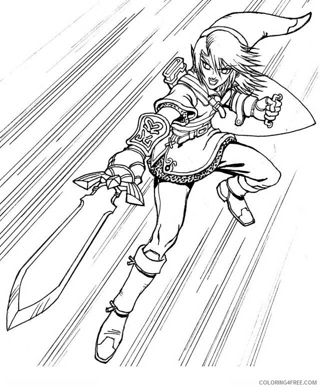 zelda coloring pages link to print Coloring4free