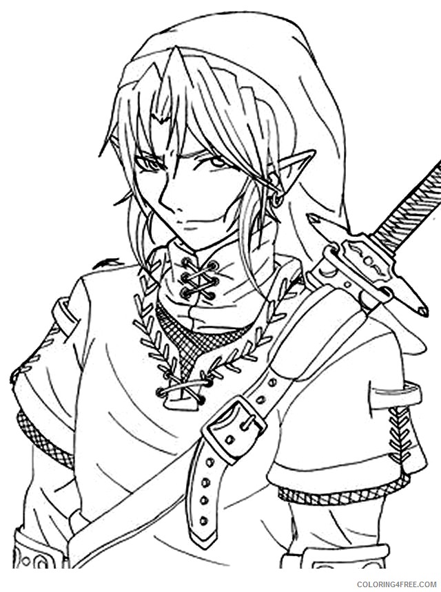 zelda coloring pages to print Coloring4free