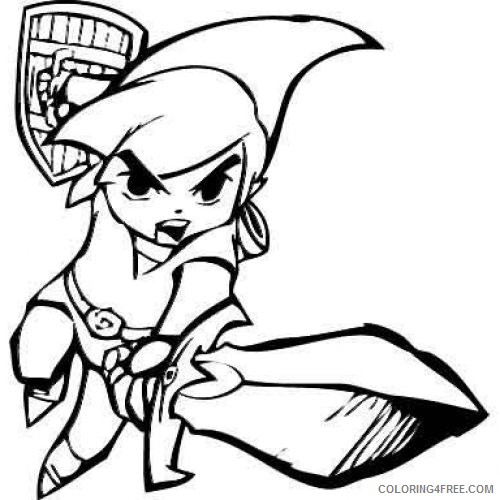zelda coloring pages toon Coloring4free