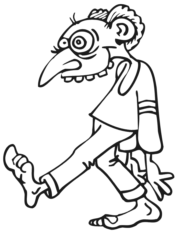 zombie coloring pages printable for kids Coloring4free