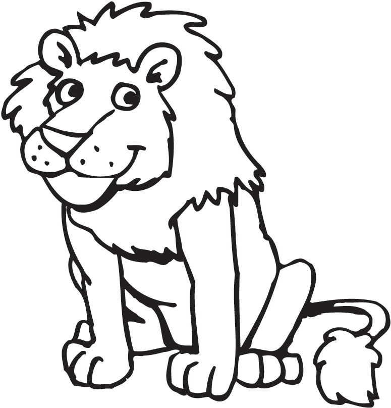 zoo animal coloring pages lion Coloring4free
