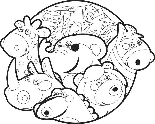 zoo animals coloring pages for kids Coloring4free