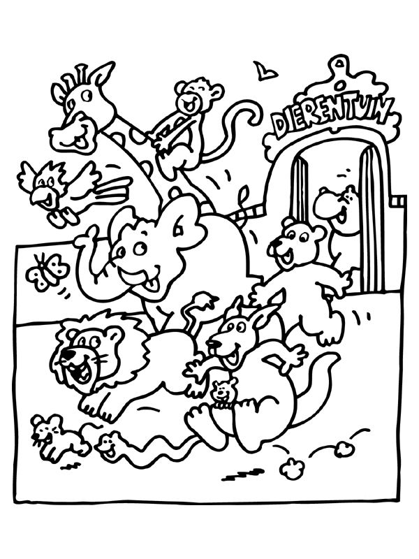 zoo coloring pages printable 2 Coloring4free
